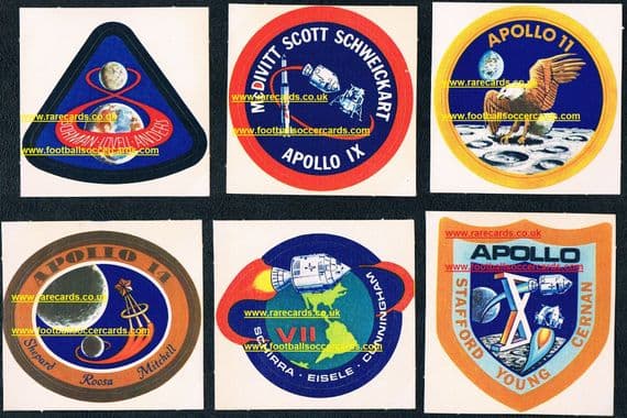 1974 Cadbury chocolate Apollo Nasa x9