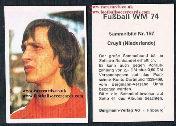 1974 Cruyff Bergmann WM74