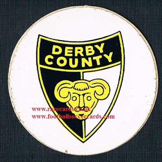 1974 Monty Gum lucky bag FasPrint sticker Derby County