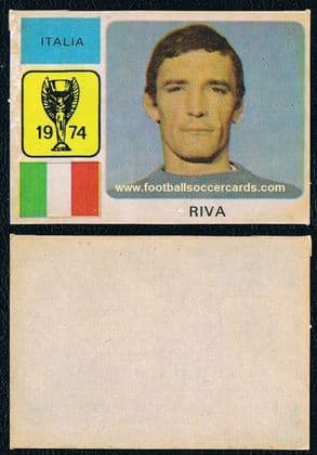 1974 Monty Gum World Cup Italia Luigi Riva BROWN WAXY version