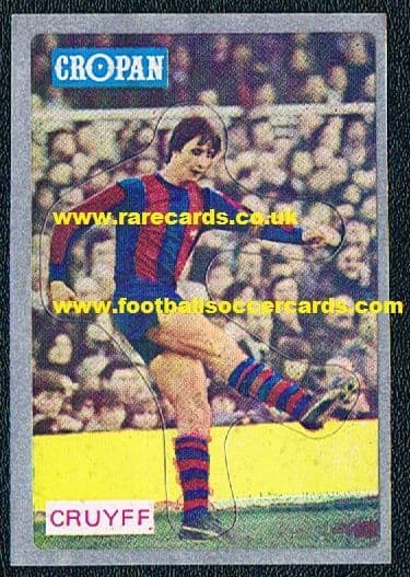 1975/76 Cropan framed Cruyff Barca