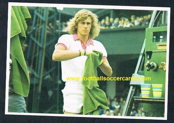1975 ROOKIE BORG Panini Top Sellers Superstars Bjorn Borg large sticker STIG