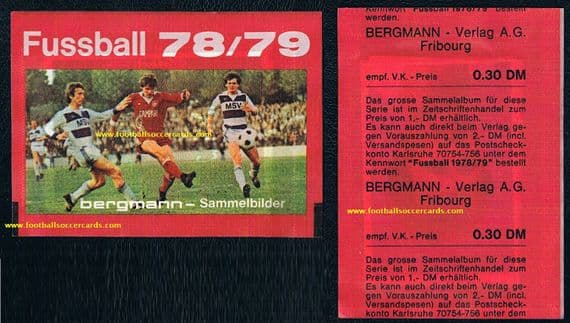 1976 Bergmann Fussball 78 79 SEALED packet full (possibly Keegan!)