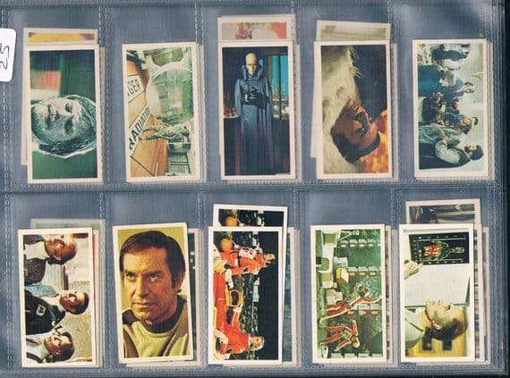 1976 Space 1999 Geo Bassett Barratt 39 cards 6 dups 33 diff generally most VG-EX