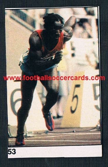 1977 Harvey Glance US track field sprinter GOLD MEDAL Olympics '76 "I Campionissimi "Giornalino