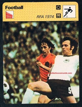 1978 Johan Cruyff v Beckenbauer Ed.Rencontre FRENCH card