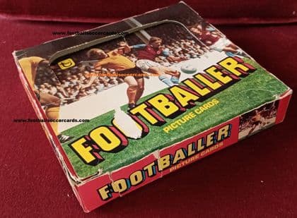 1979 Topps Footballer A&BC Gum cards box POS carton Wolves v WHU action ORIGINAL only 2 or 3 known!