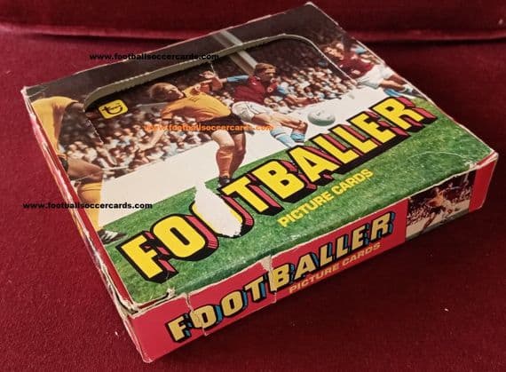 1979 Topps Footballer A&BC Gum cards box POS carton Wolves v WHU action ORIGINAL only 2 or 3 known!