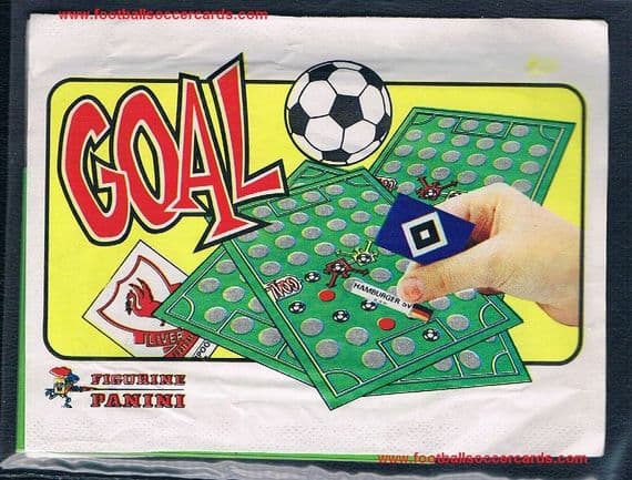 1983 Panini GOAL complete glue dried-up packet double plastic & scratch cards Club Brugge Servette