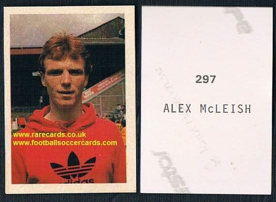 1983 Quadriga-Scandinavia Tips Fodbold 82-83 297 Alex mcLeish Aberdeen Motherwell Hibs Rangers