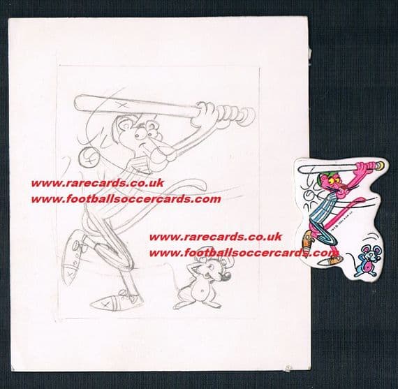 1984 matutano baseball Pink Panther & artwork
