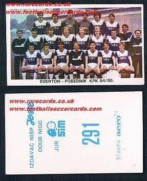 1984 Yugoslavian Everton 291