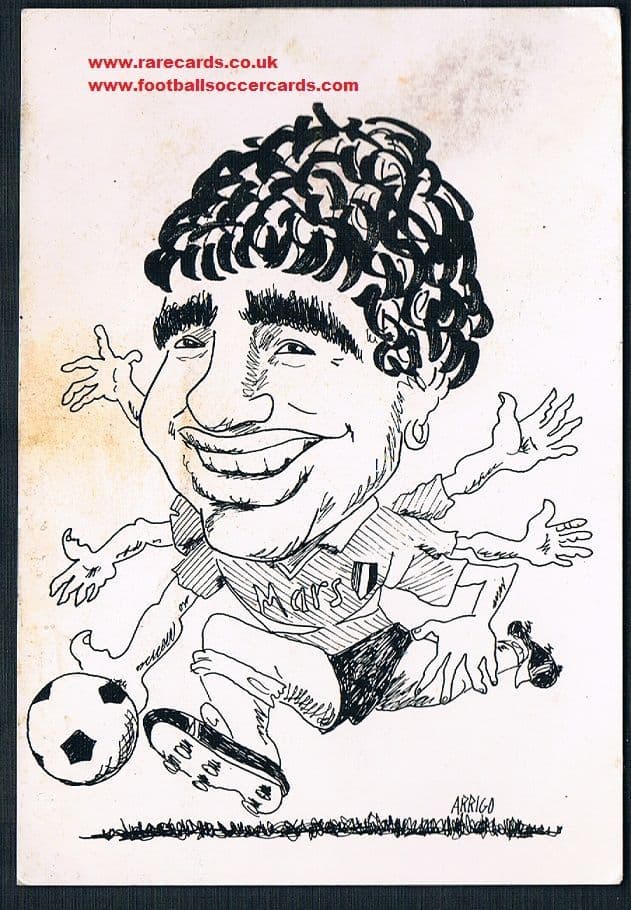 1986 Maradona Napoli postcard