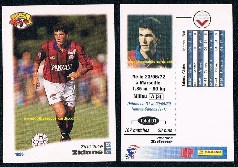 PANINI ZINEDINE いぶかし ZIDANE ジダン NIGHT MOVES