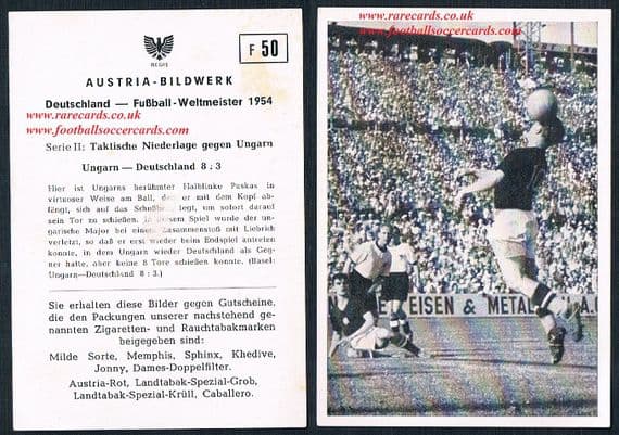Austria Bildwerk 1954 Puskas action