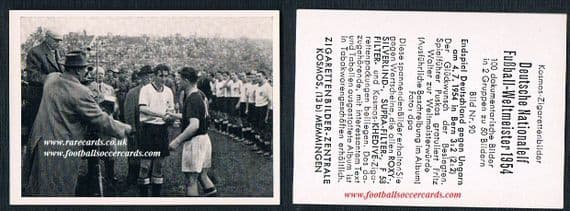 Kosmos 1954 West Germany 90 medal for Puskas