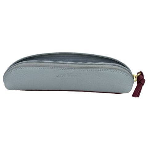 V01366 - Leather Sky Blue & Plum Pouch 4/PK