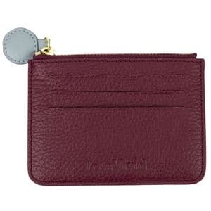 V02097 - Leather Plum & Sky Blue Card Holder 4/PK