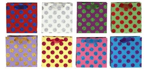 V07863 - Mini Bag Selection Glitter Spots, GBGMINISEL14 120/PK