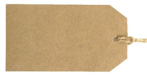 V15356 - Plain Gift Tags Kraft GTP100 30/PK
