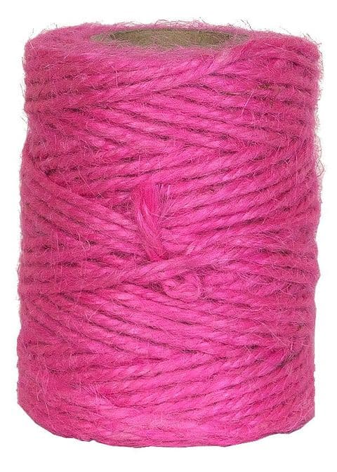 V15615 - Hot Pink Twine 50m Jute JT50.15 6/PK