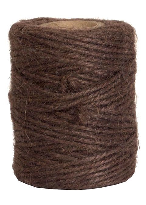 V15639 - Chocolate Twine 50m Jute JT50.75 6/PK