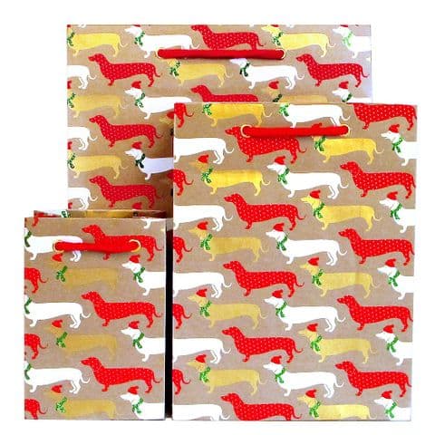 V17459; V17466; V17473 - Mr Sausage Winter Gift Bag Craft - GBG168.100/65 10/PK