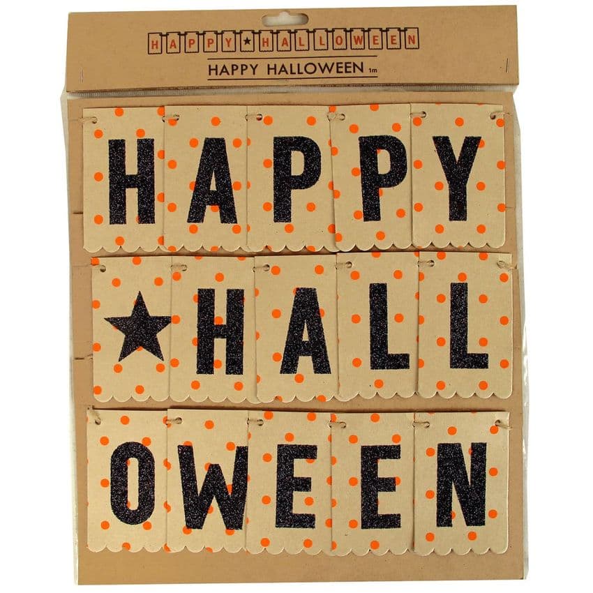 V19507 - Halloween Craft Bunting 1.5m - PB2HALL 12/PK