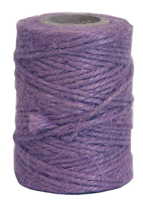 V23849 - Lovely Lilac Twine 50m Jute JT50.32 6/PK