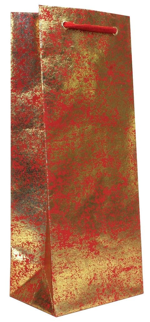V24846 - Gold Crush on Red Bottle Bag GBG171B.20/51 10/PK