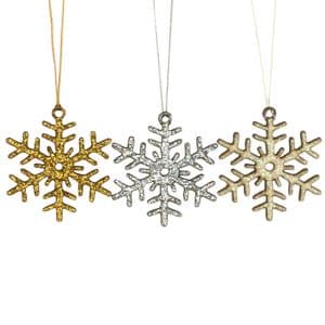 V25843 - Glitter Flake Decorations GFLAKE 12/PK