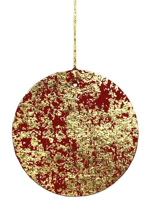 V25942 - Gold Crush Round Tags Red GTR171.20/51 12/PK