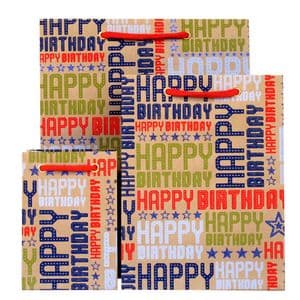 V28288; V28295; V28301 - Hollywood Birthday Red Gift Bag - GBG187.100/20 10/PK