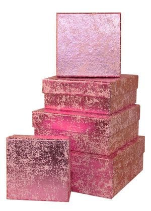 V28509 - Rose Crush Square Nest of Boxes - GBXS171.10/10 1/PK