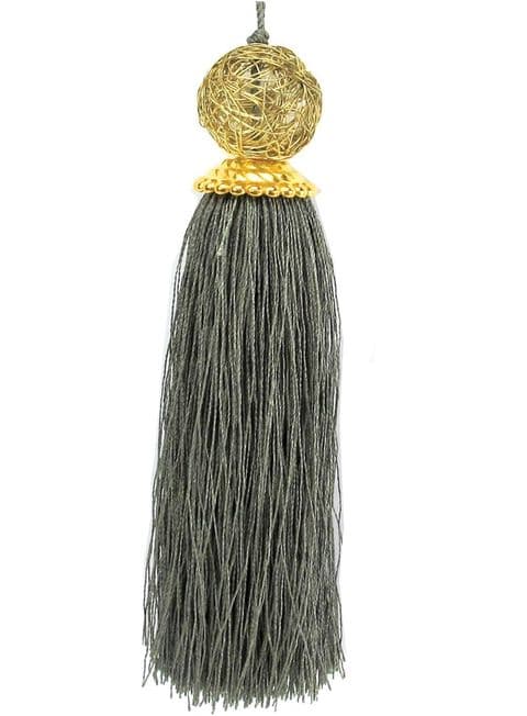 V30175 - Luxury Tassels Gunmetal - LUXTT.82 12/PK