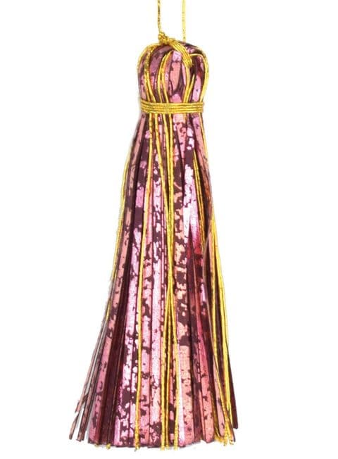 V30199 - Rose on Wine Topper Tassels - PTT.25/10 12/PK