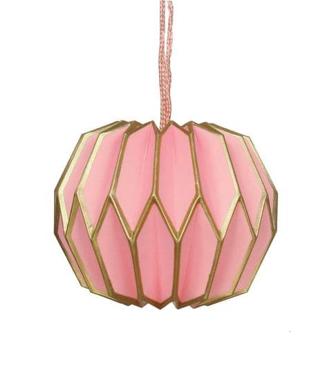 V30243 - Paper Bauble Rose Pink - PXO.10/51 6/PK