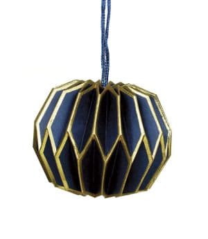 V30298 - Paper Bauble Blue - PXO.48/51 6/PK