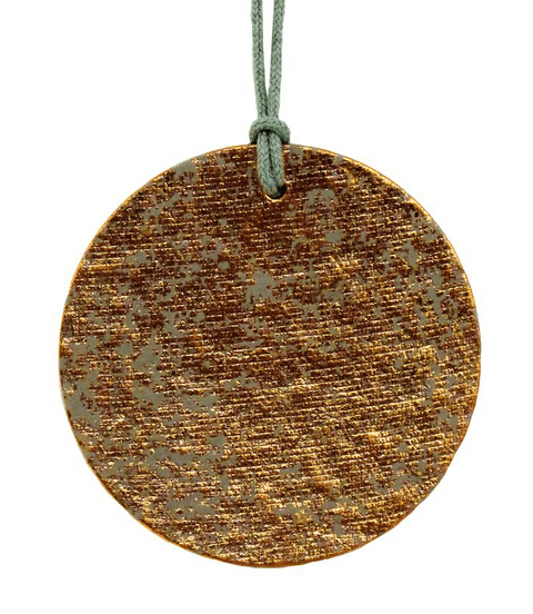 V30373 - Copper Crush on Gunmetal Round Tags - GTR171.82/57 12/PK