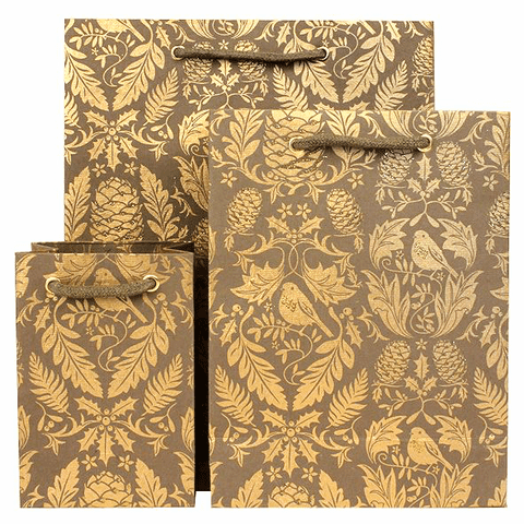V30762; V30755; V30748 - Ruskin Gunmetal Gift Bags - GBG208.82 10/PK
