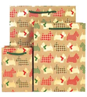 V31066: V31059: V31042 - Scottie Dogs Gift Bags - GBG240.100/65 10/PK