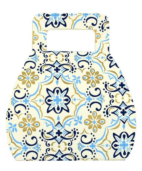 V32872 - Folding Handbag Gift Box Blue - FPBH258.00/48 12/PK