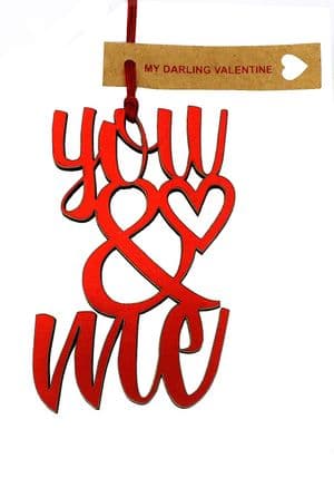 V33183 - Me & You Red Foil Dec - FYOU&ME.20 6/PK