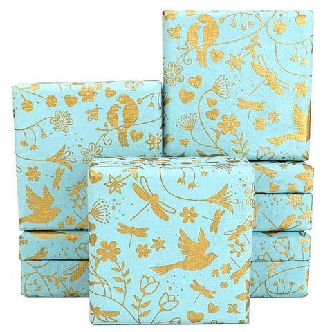 V34067 - Love Birds Floral Mint Mini Boxes - GBXM259.43 12/PK