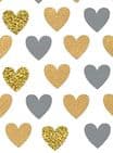 V34074 - Mini Hearts Grey Square Nest of 5 Boxes - GBXS163.00/80 1/PK