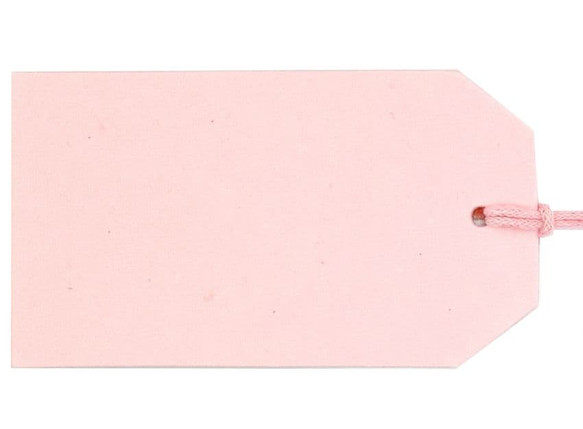 V34227 - Plain Gift Tag Baby Pink - GTP10 30/PK