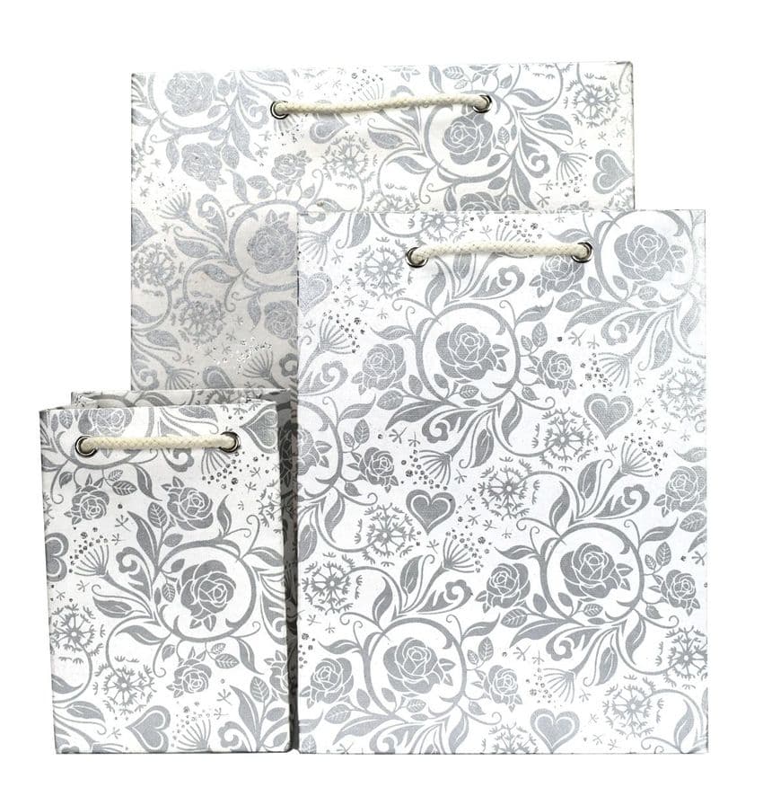 V35040; V35057; V35064 - Rose Silver Bag - GBG265.00/01 10/PK