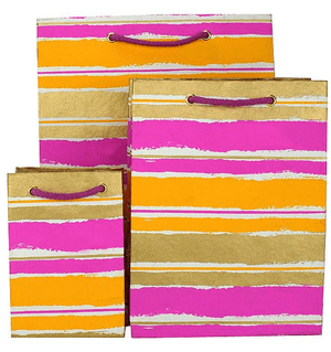 V35682; V35699; V35705 - Painterly Stripes Bag Raspberry - GBG276.00/17 10/PK