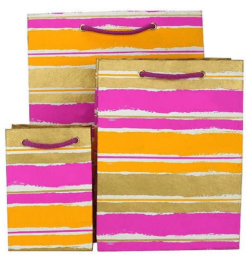 V35682; V35699; V35705 - Painterly Stripes Bag Raspberry - GBG276.00/17 10/PK