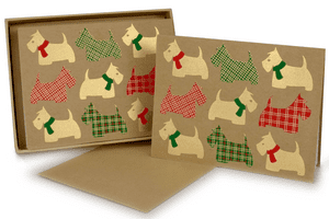 V36580 - Scottie Dog Note Cards Set of 8 - NC240.100 6/PK